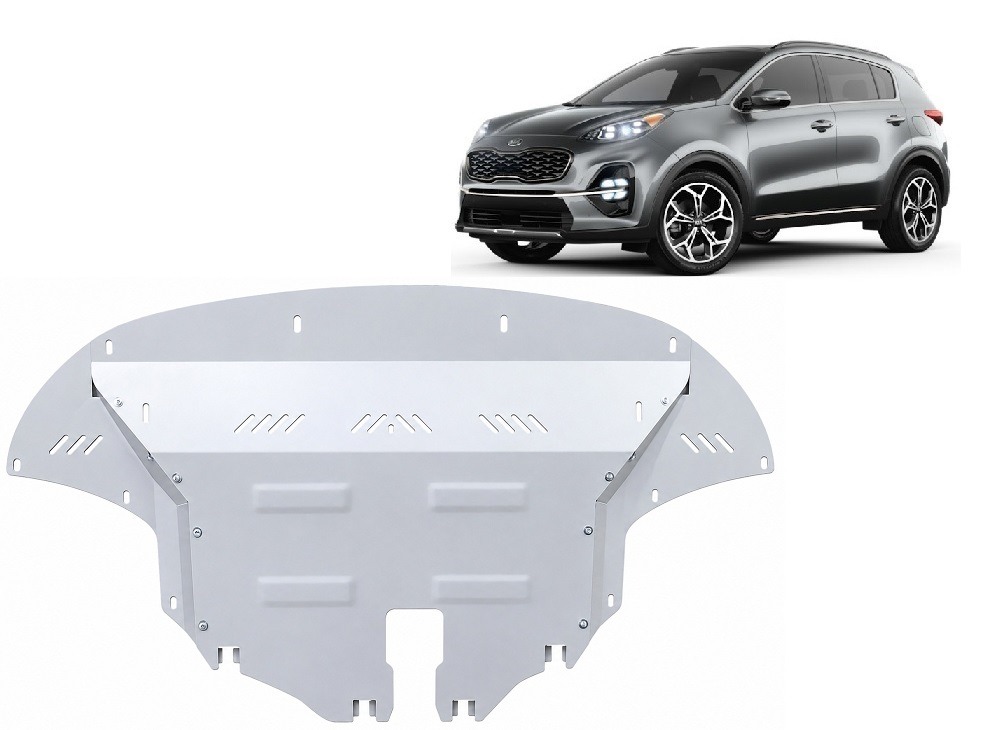 Kia Sportage (2019-2021) Engine, Front Bumper, Gearbox, Radiator Skid Plate – 3 mm Aluminium
