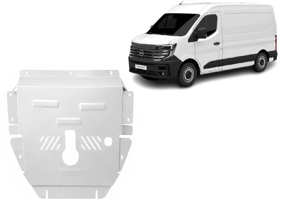 Nissan Interstar (2024-2026) Engine, Gearbox, Radiator Skid Plate – 3 mm Aluminium