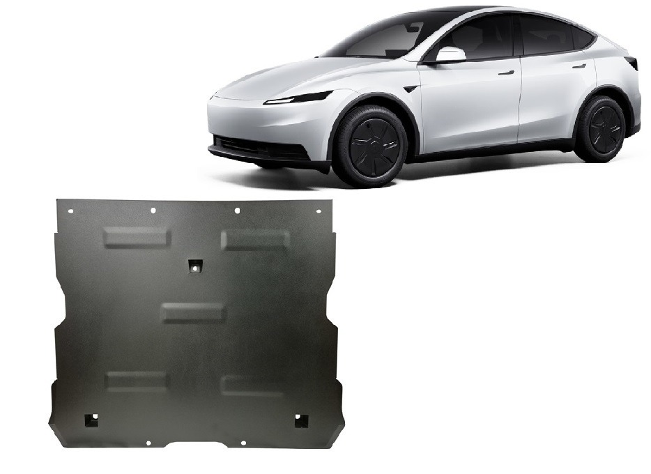 Tesla Model Y AWD Dual Motor (2024-2026) Front Electric Motor Skid Plate – 2 mm Steel