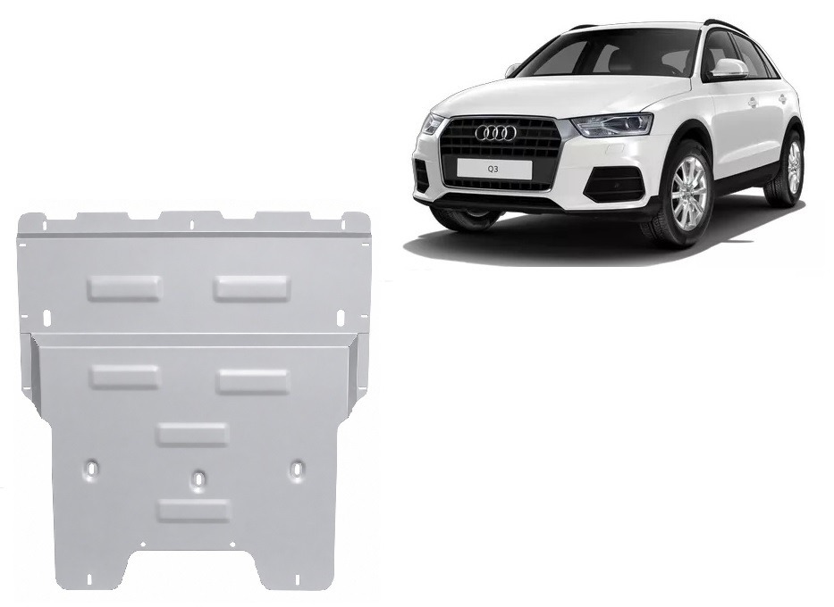 Audi Q3 (2011-2018) Engine, Gearbox Skid Plate – 3 mm Aluminium
