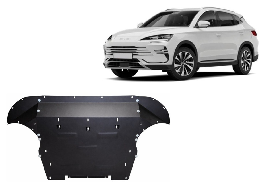 BYD Seal U (2024-2026) Engine, Front Bumper, Gearbox, Radiator Skid Plate - 2 mm Steel