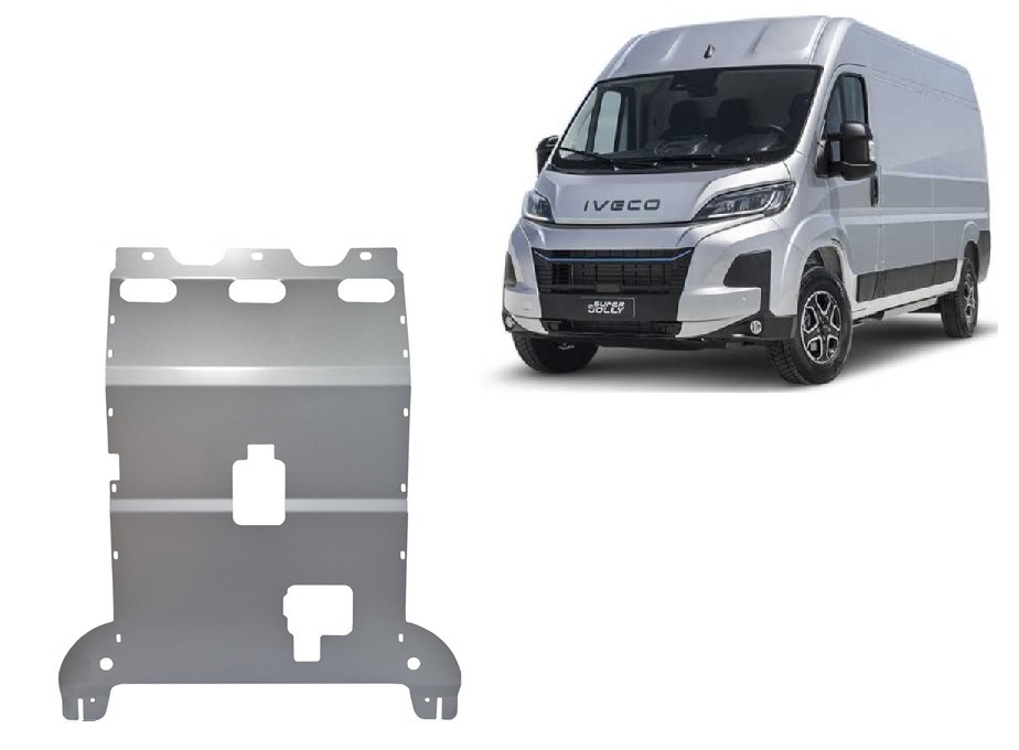 Iveco eSuperJolly 2025–2026 aluminium engine gearbox and radiator skid plate