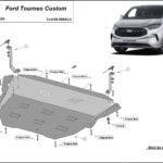 Ford Tourneo Custom aluminium engine protection skid plate 2023-2026
