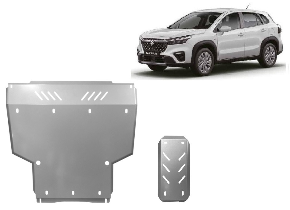 Suzuki S-Cross (2023-2026) Engine, Gearbox, Rear Differential Skid Plate - 3 mm Aluminium