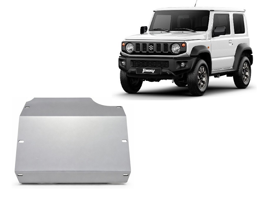 Suzuki Jimny 1998-2018 engine and front differential skid plate - 5 mm aluminium