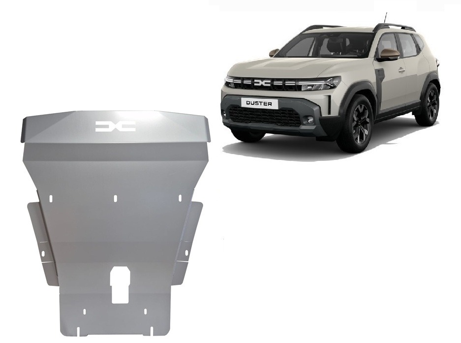 Dacia Duster 4x2 2024-2026 engine gearbox radiator skid plate