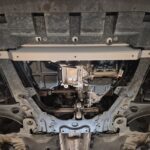 Dacia Duster engine front bumper gearbox aluminium guard