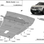 Underbody skid plate for Dacia Duster 4x2 2024-2026
