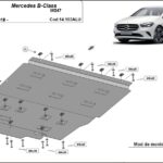 Mercedes B-Class aluminium underbody protection