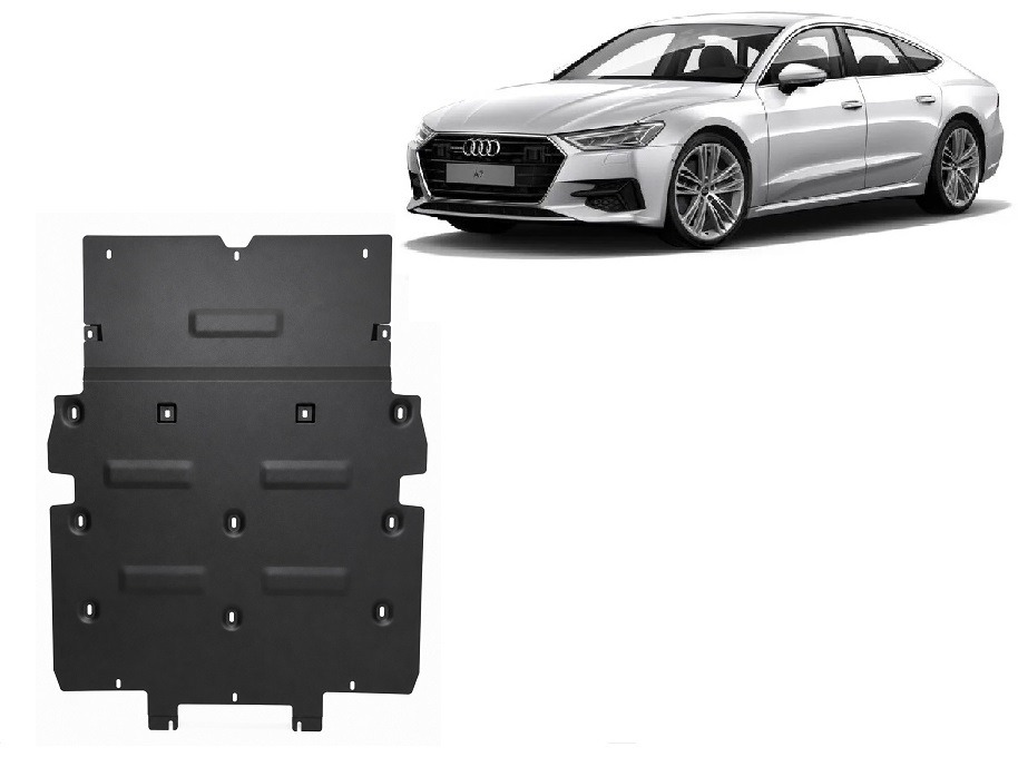 Audi A7 2019-2025 engine skid plate - 2 mm steel