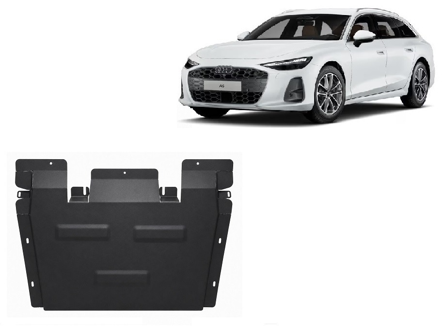 Audi A6 2019-2025 gearbox skid plate - 2 mm steel