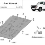 Steel gearbox and transfer case guard for Ford Maverick
