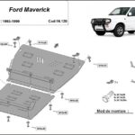Underbody protection plate for Ford Maverick engine radiator