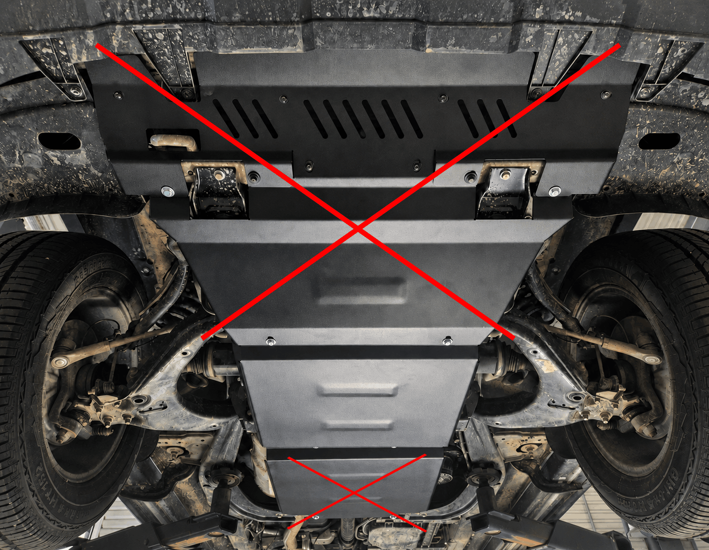 Maxus T60 MAX gearbox skid plate made from 3 mm steel