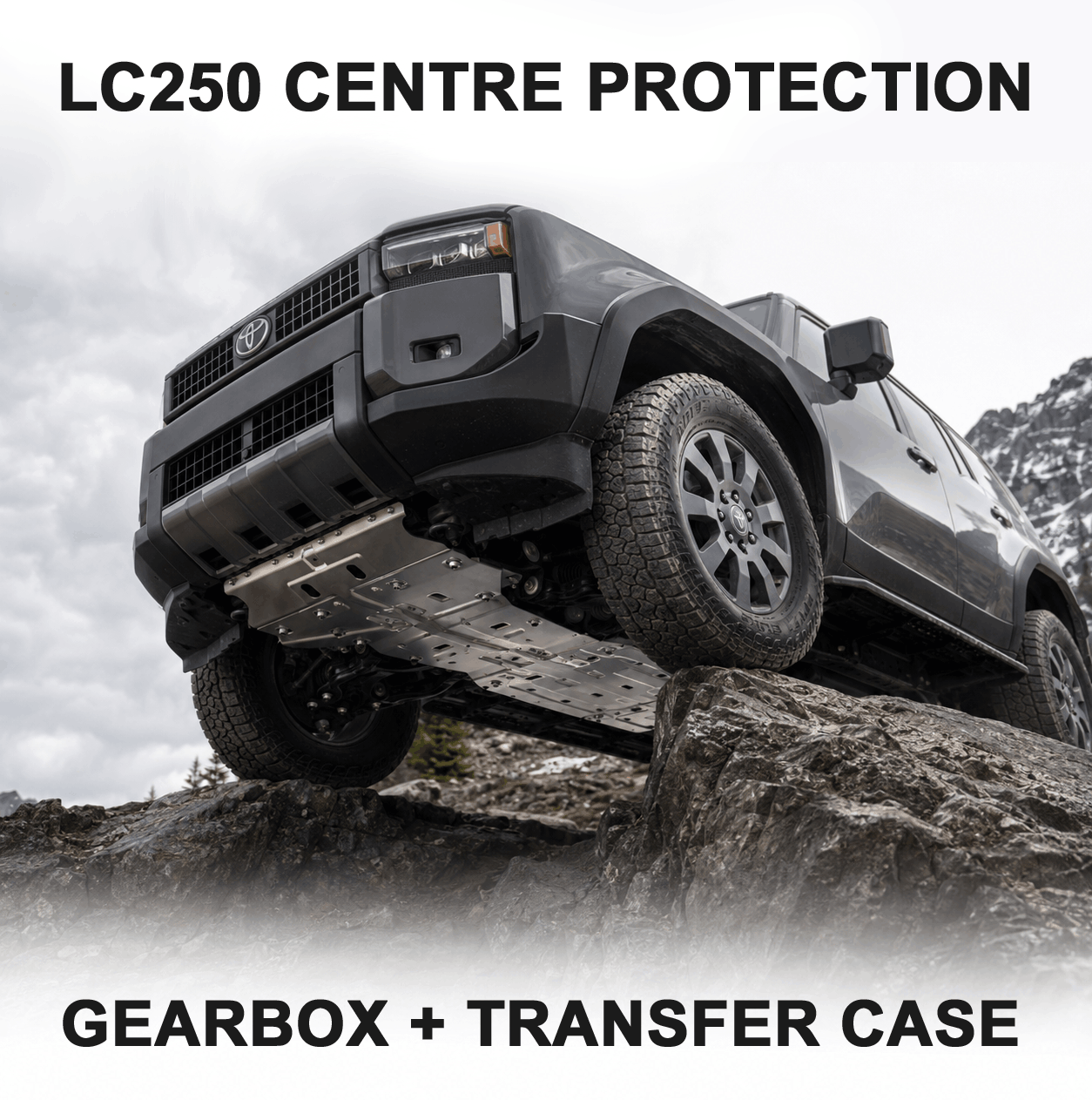 Toyota Land Cruiser 250 gearbox and transfer case skid plate protection