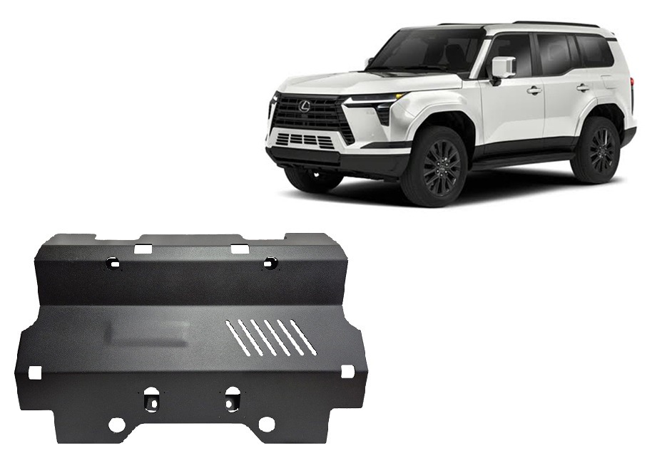 3 mm steel radiator skid plate for Lexus GX (2024–2026)
