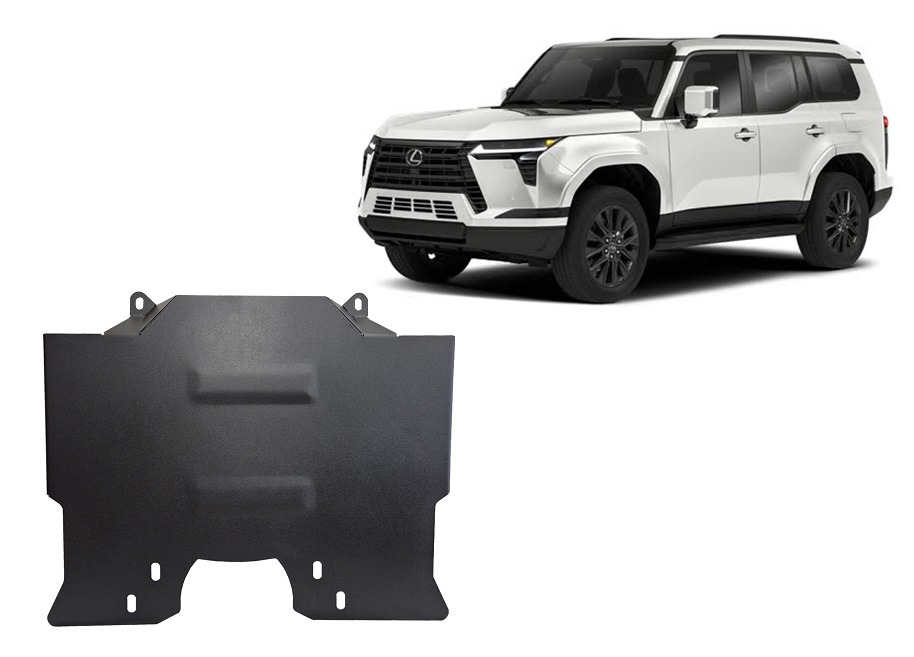 3 mm steel engine and front differential skid plate for Lexus GX (2024–2026)