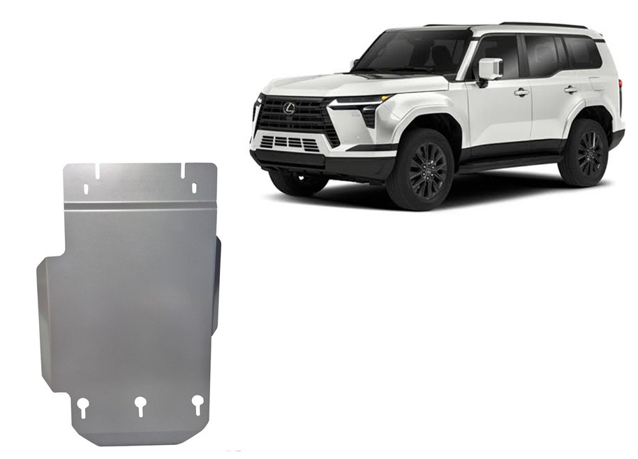 4 mm aluminium gearbox and transfer case skid plate for Lexus GX (2024–2026)