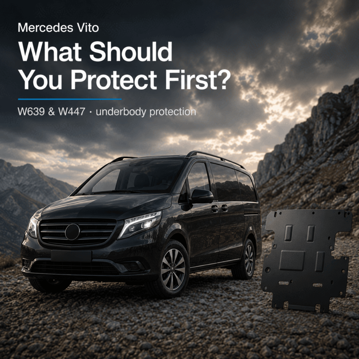 Mercedes Vito W639 and W447 underbody protection guide