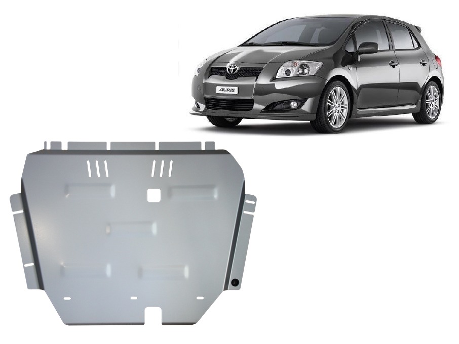 Toyota Auris 2007-2012 engine, gearbox and radiator skid plate in 3 mm aluminium