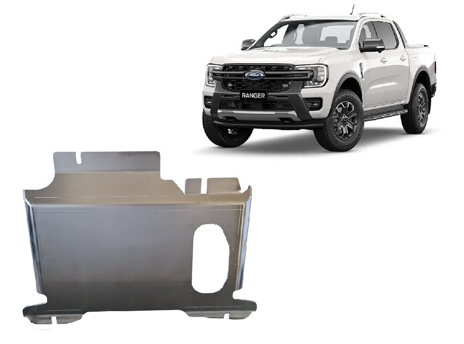 Ford Ranger 2023-2026 engine skid plate in 4 mm aluminium