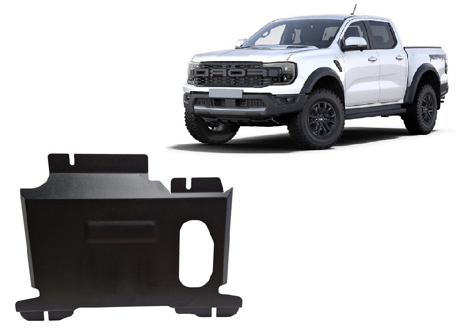 Ford Ranger Raptor 2023-2026 engine skid plate in 3 mm steel