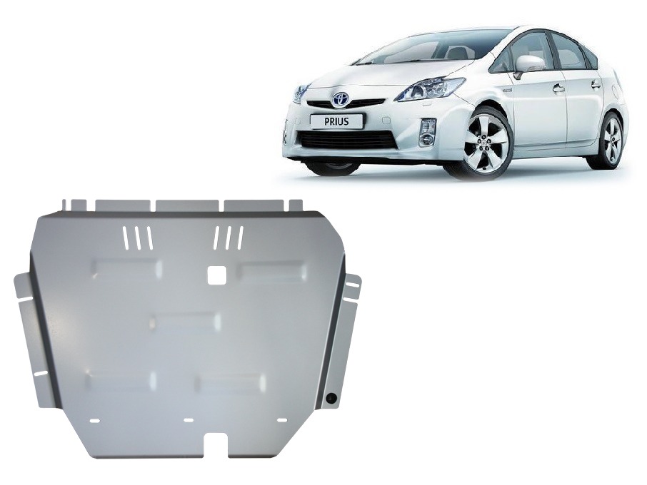 Toyota Prius 2008-2015 engine, gearbox and radiator skid plate in 3 mm aluminium